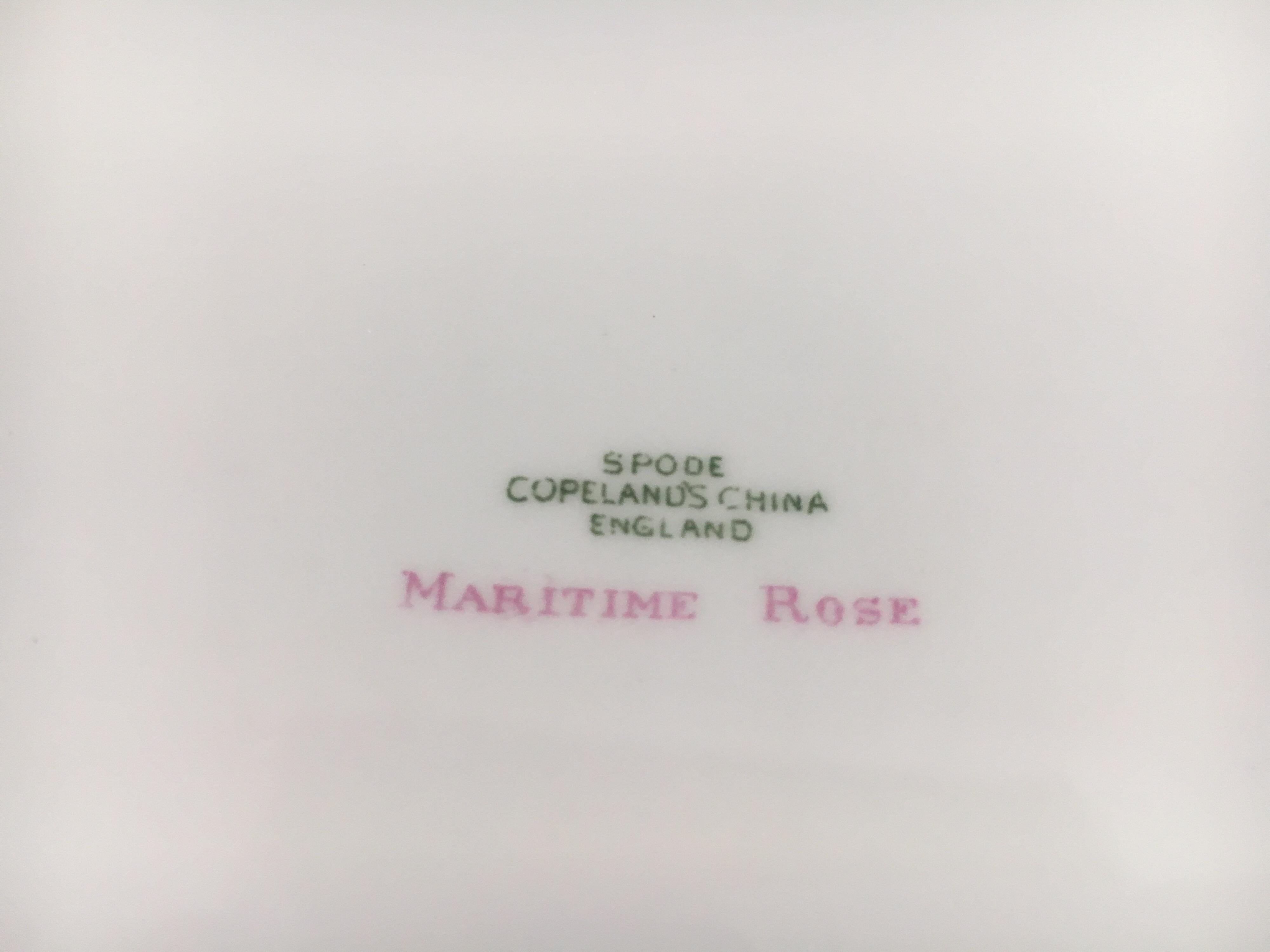 Spode Fine China Maritime Rose Pattern Porcelain Large Serving Platter Charger 4