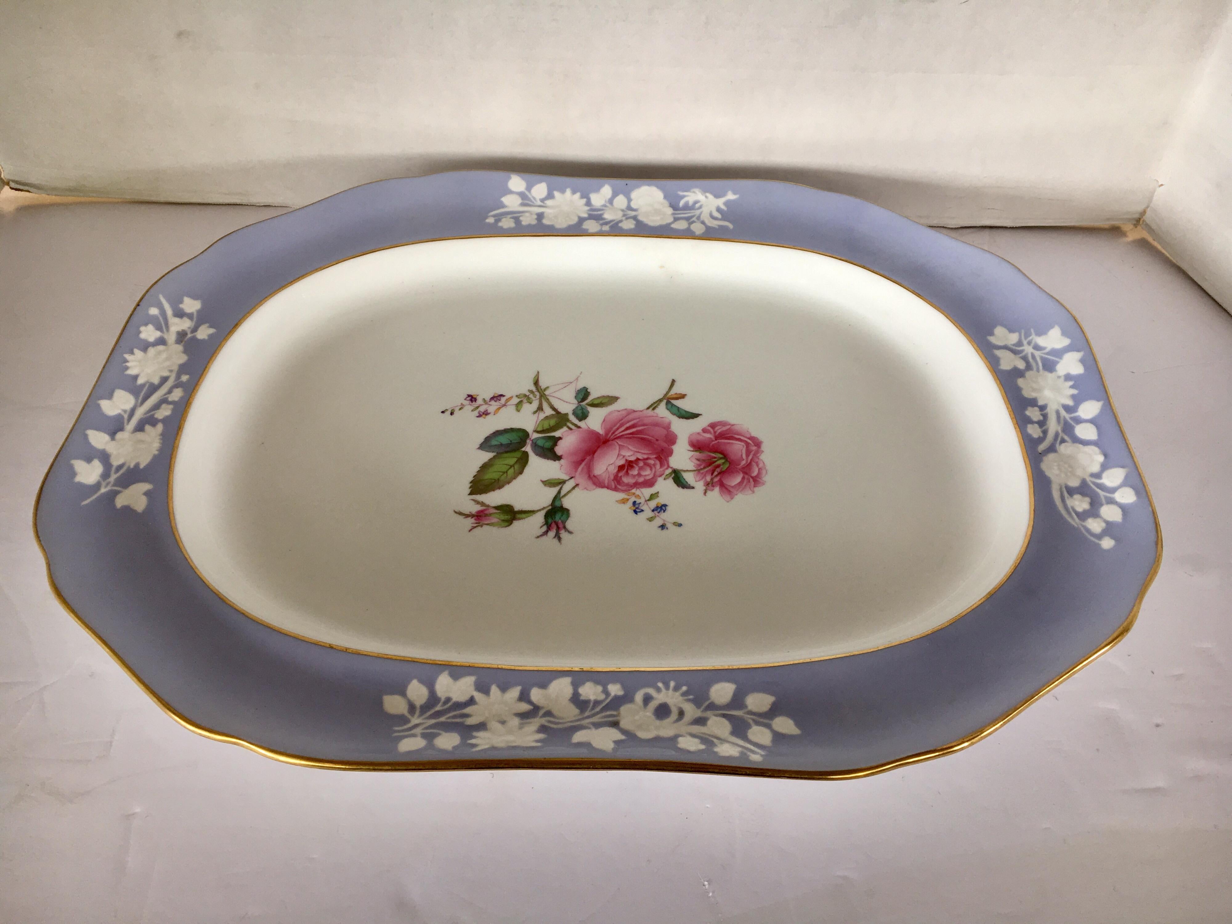 Spode fine China serving platter in the sough after maritime rose pattern.
