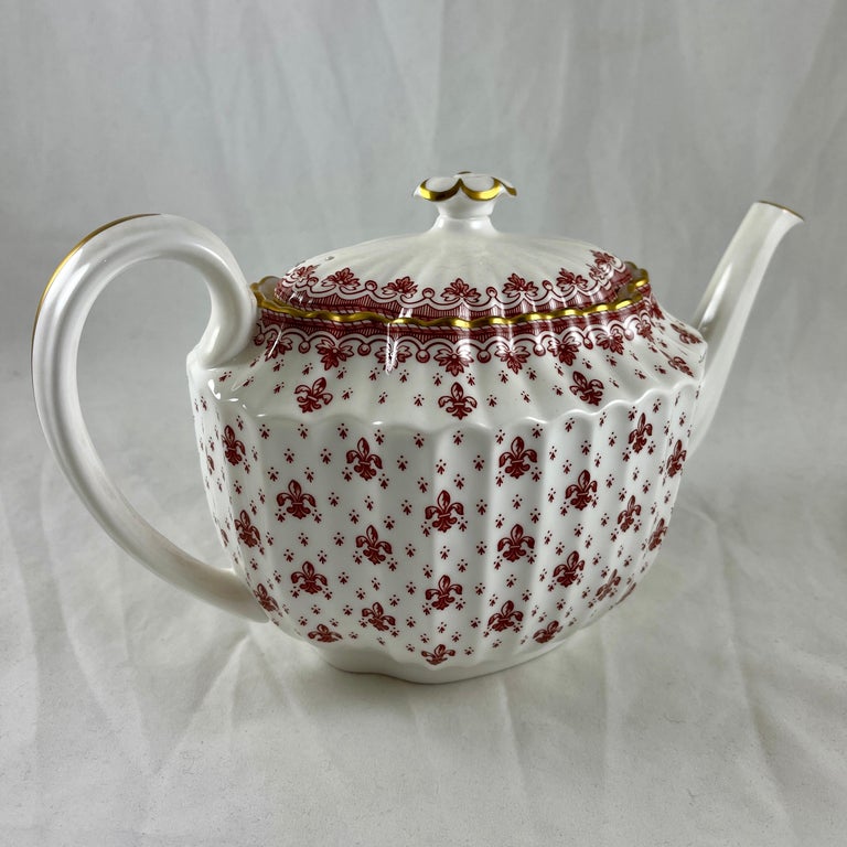 Spode fleur de lys blue hot sale