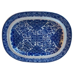 Spode Flower Cross Pearlware Platter