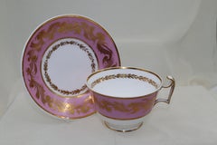 Spode gilt cup and saucer London shape