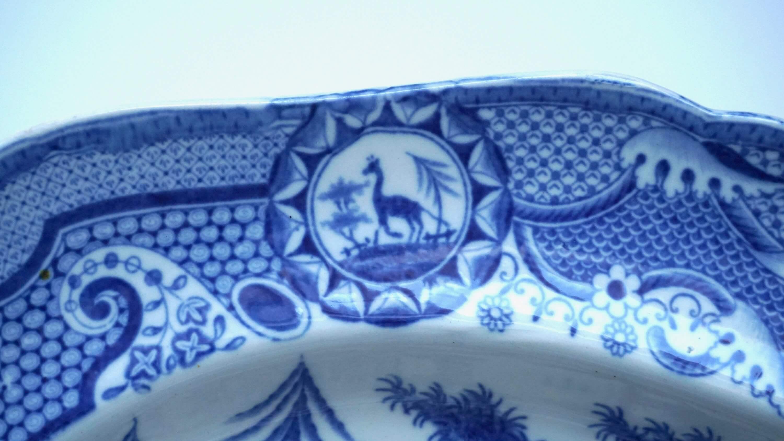 spode geschirr blau