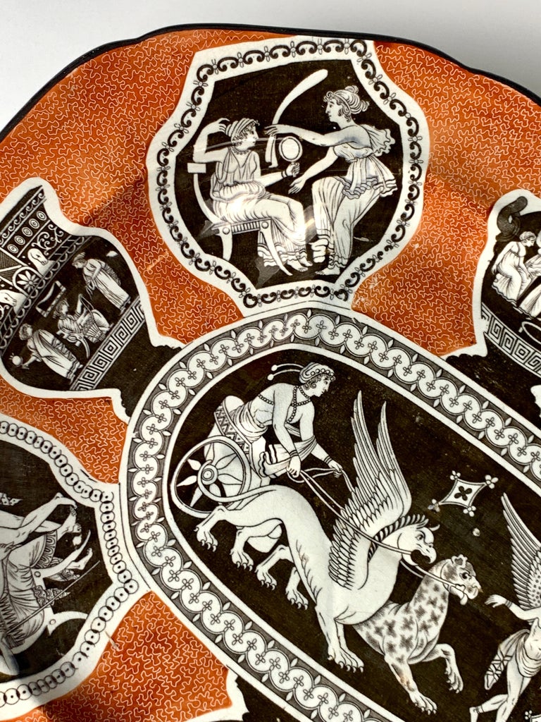 Spode Ware Spode Greek Ware Platter with Well and Tree Made England, Circa 1820 at ...