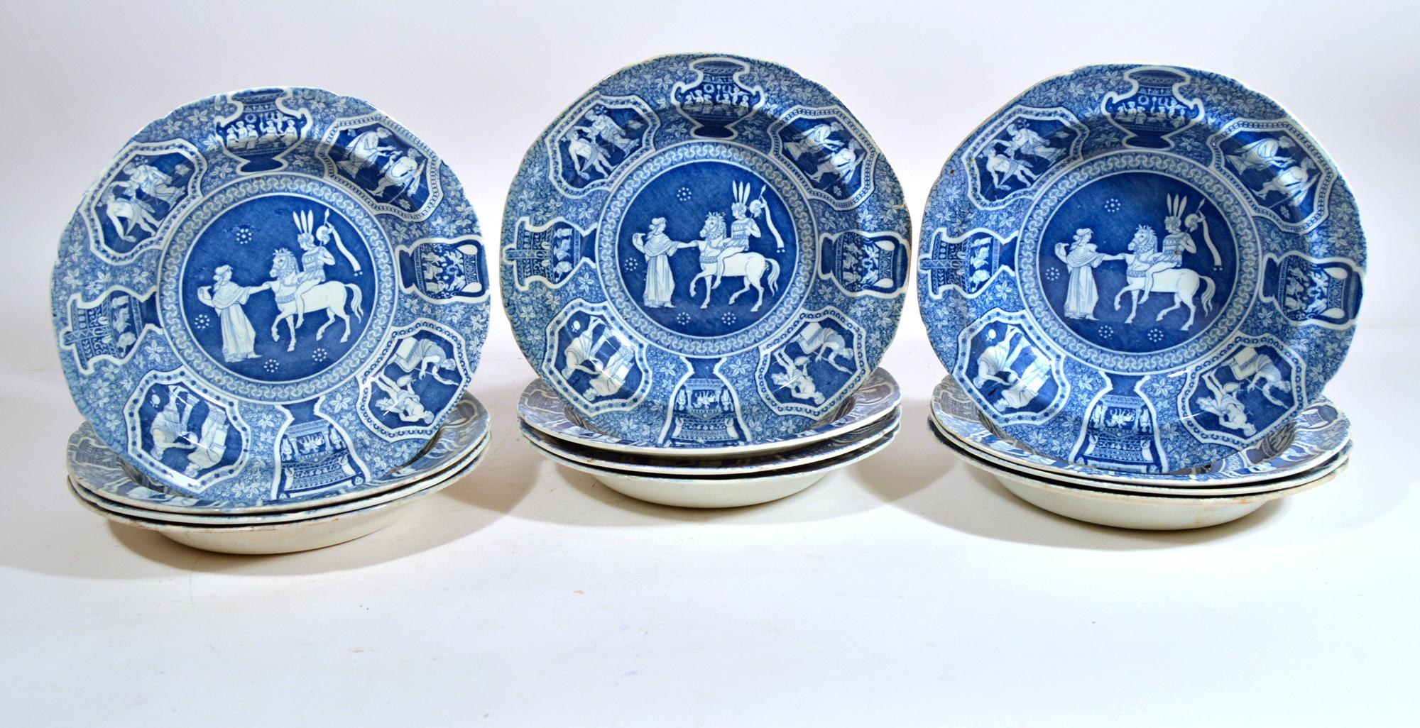 Greek Revival Dining: Set of 10 Spode 