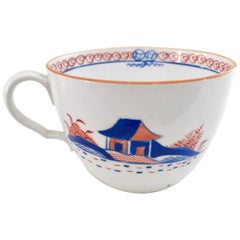 Spode Orphaned Porcelain Teacup, White with Dolls House Pattern, Georgian 1803