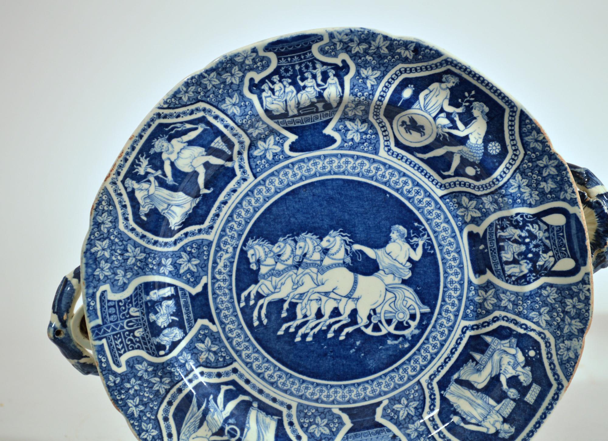 greek blue plates