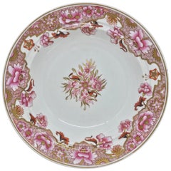 Spode Pink and Gilt Plate