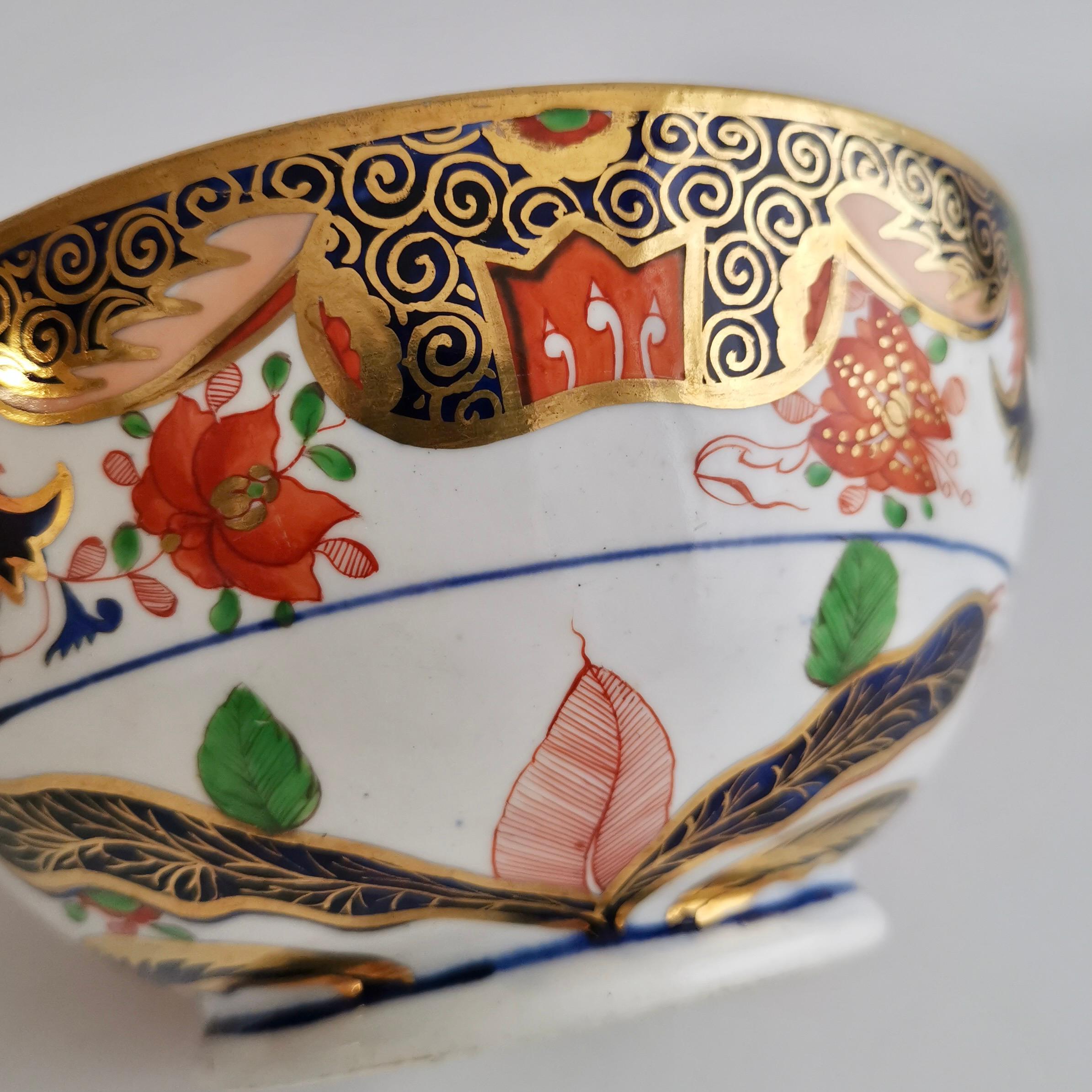 Spode Porcelain Bowl, Imari Tobacco Leaf Pattern 967, ca 1815 2