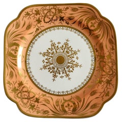 Porcelaine Spode : motif géorgien d'assiettes ou de plats 3932, début du 19e siècle