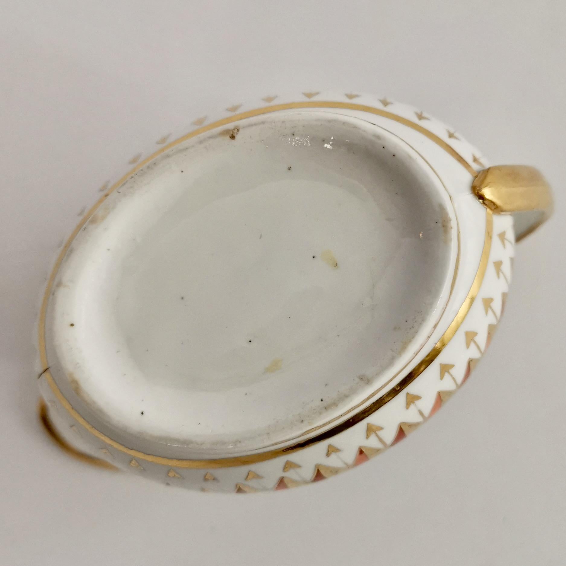 Spode Porcelain Milk Jug, Orange and Gilt, Regency, circa 1805 4