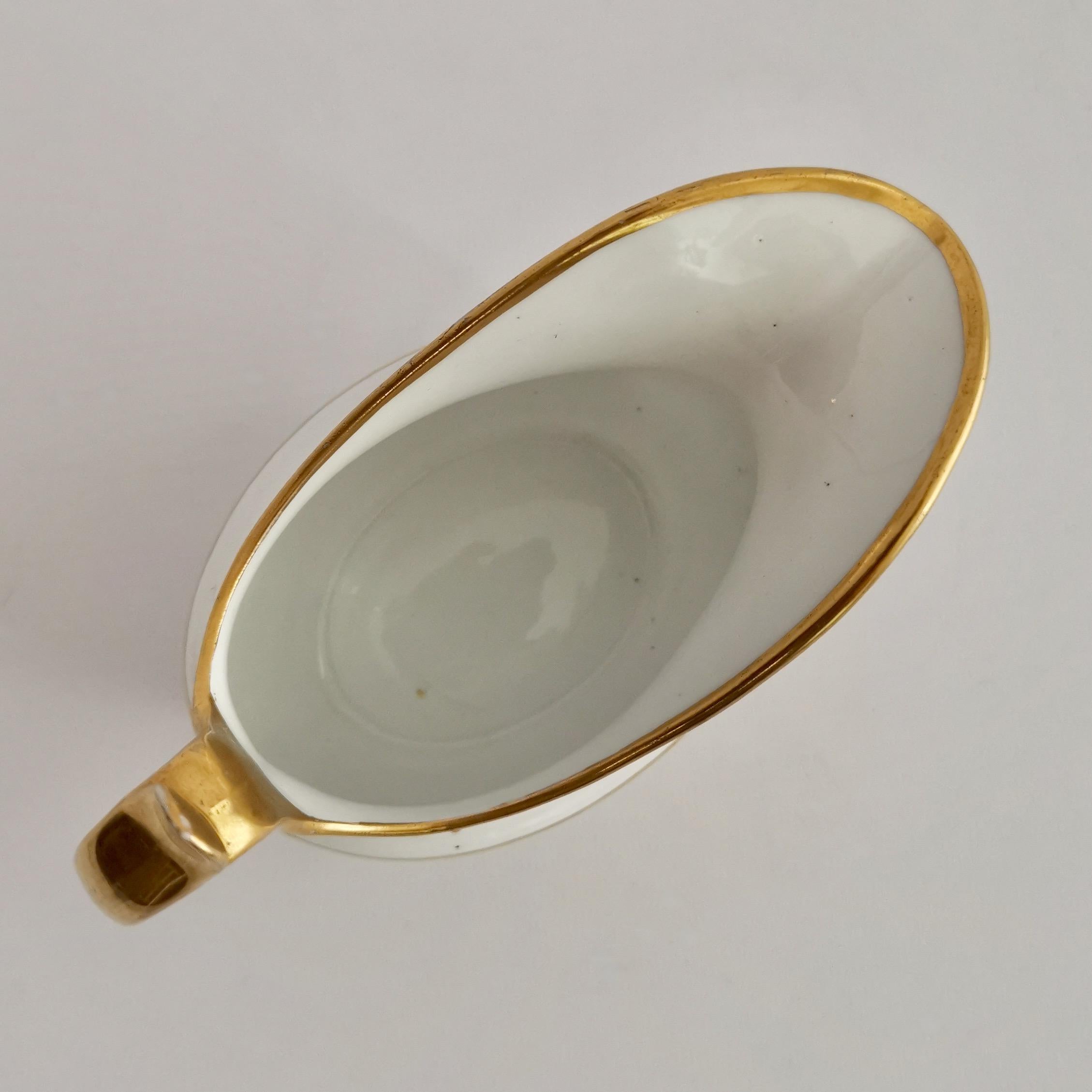 Spode Porcelain Milk Jug, Orange and Gilt, Regency, circa 1805 2