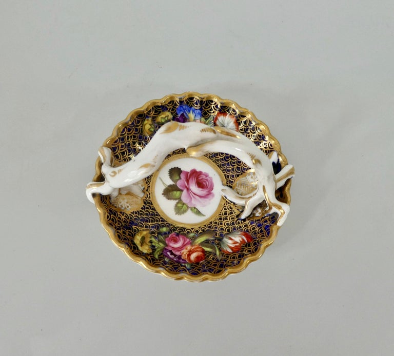 Spode Porcelain Miniature Basket, Pattern No. ‘1166’, circa 1810 at 1stDibs