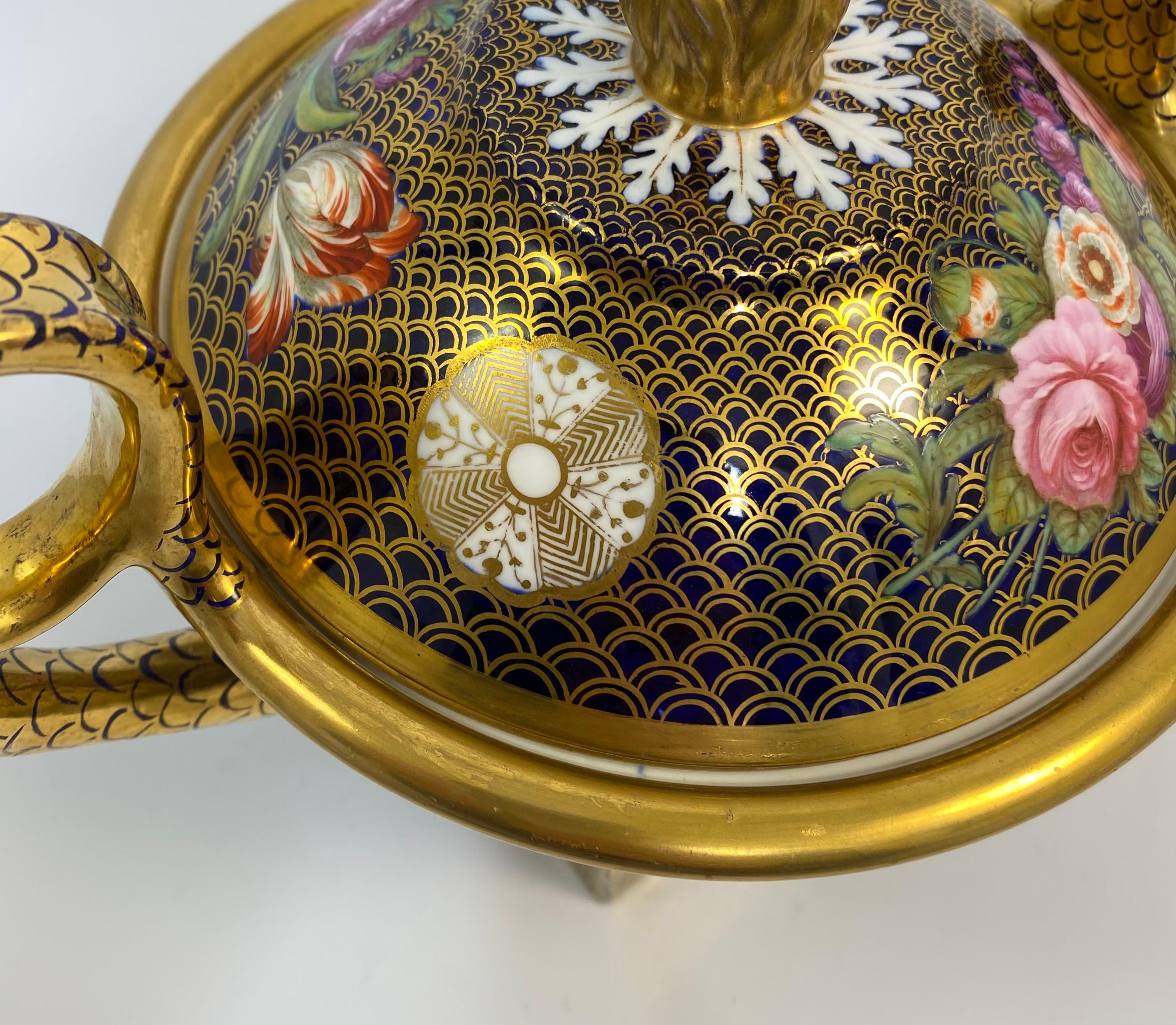 Spode porcelain pot pourri and cover, ‘1166’ pattern, c. 1820. 2