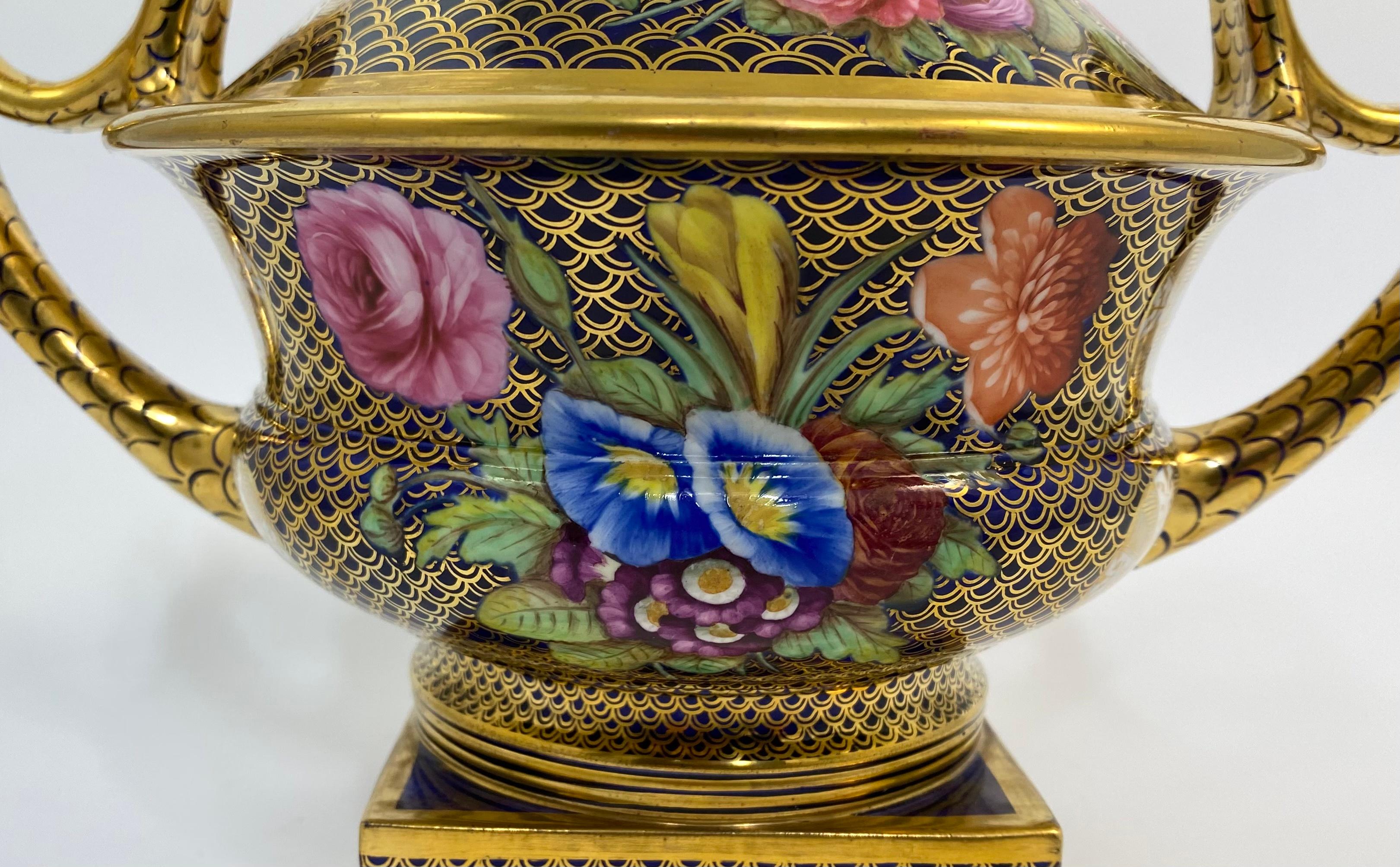 Porcelain Spode porcelain pot pourri and cover, ‘1166’ pattern, c. 1820.