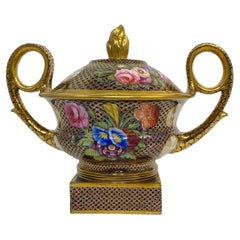 Spode porcelain pot pourri and cover, ‘1166’ pattern, c. 1820.