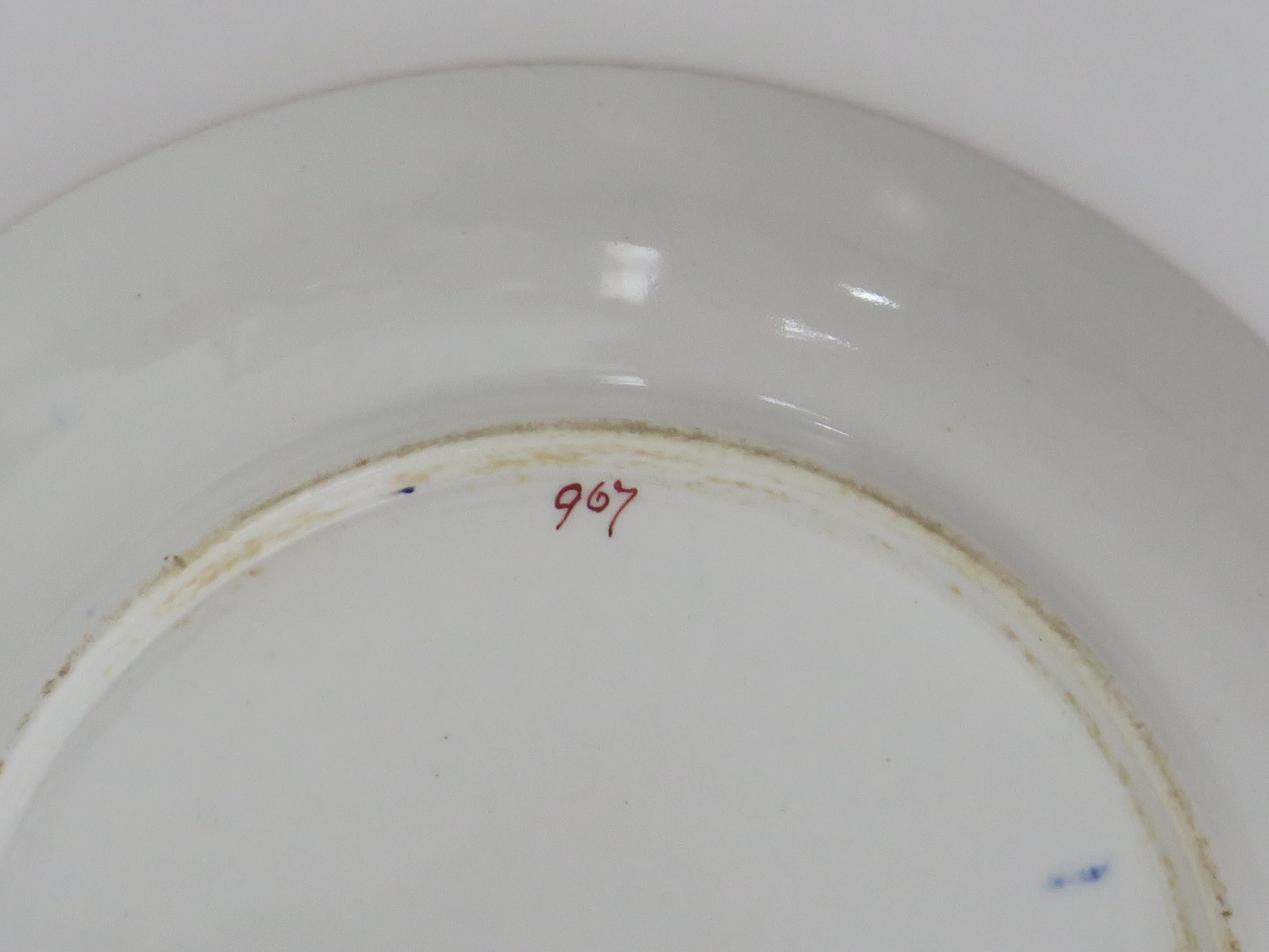 Spode Porcelain Saucer Dish Hand Painted and Gilded Pattern 967, circa 1810 6