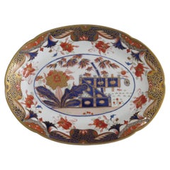 Spode Porcelain Serving Platter or Dish Hand Painted & Gilded Ptn 967 circa 1810