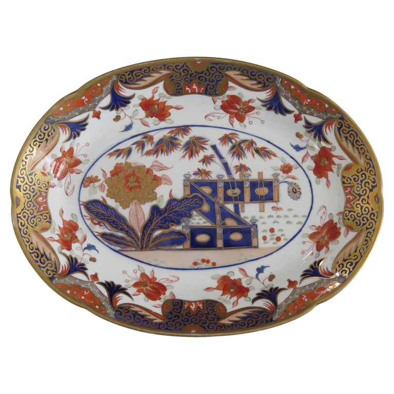 Spode Porcelain Serving Platter or Dish Hand Painted and Gilded Ptn 967 ...