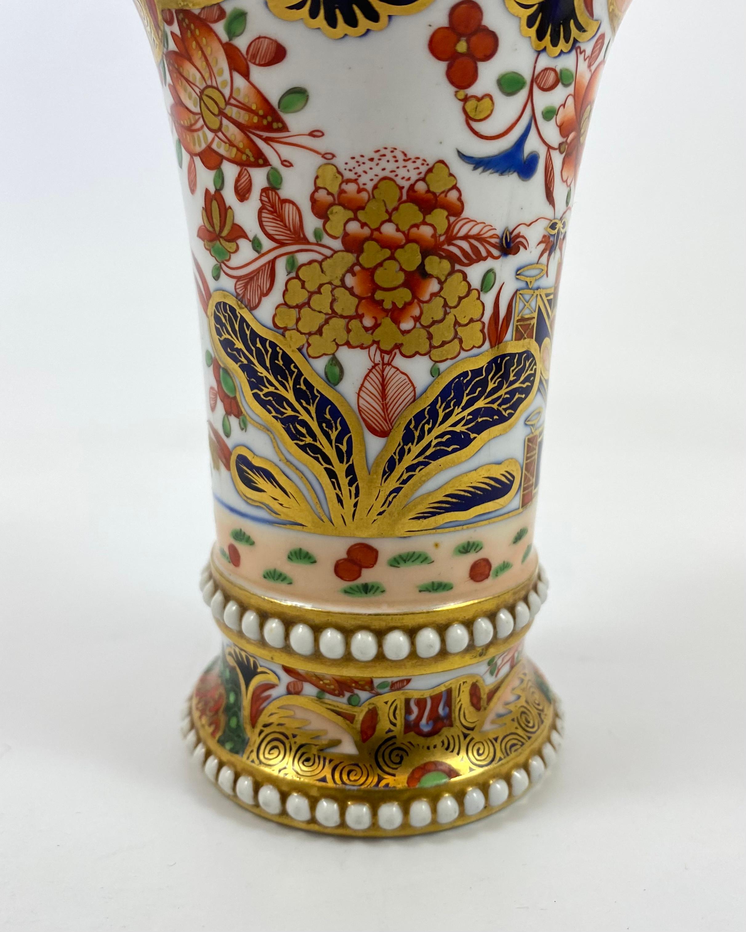 Spode Porcelain Spill Vase Garniture. Imari Pattern, c. 1810 1