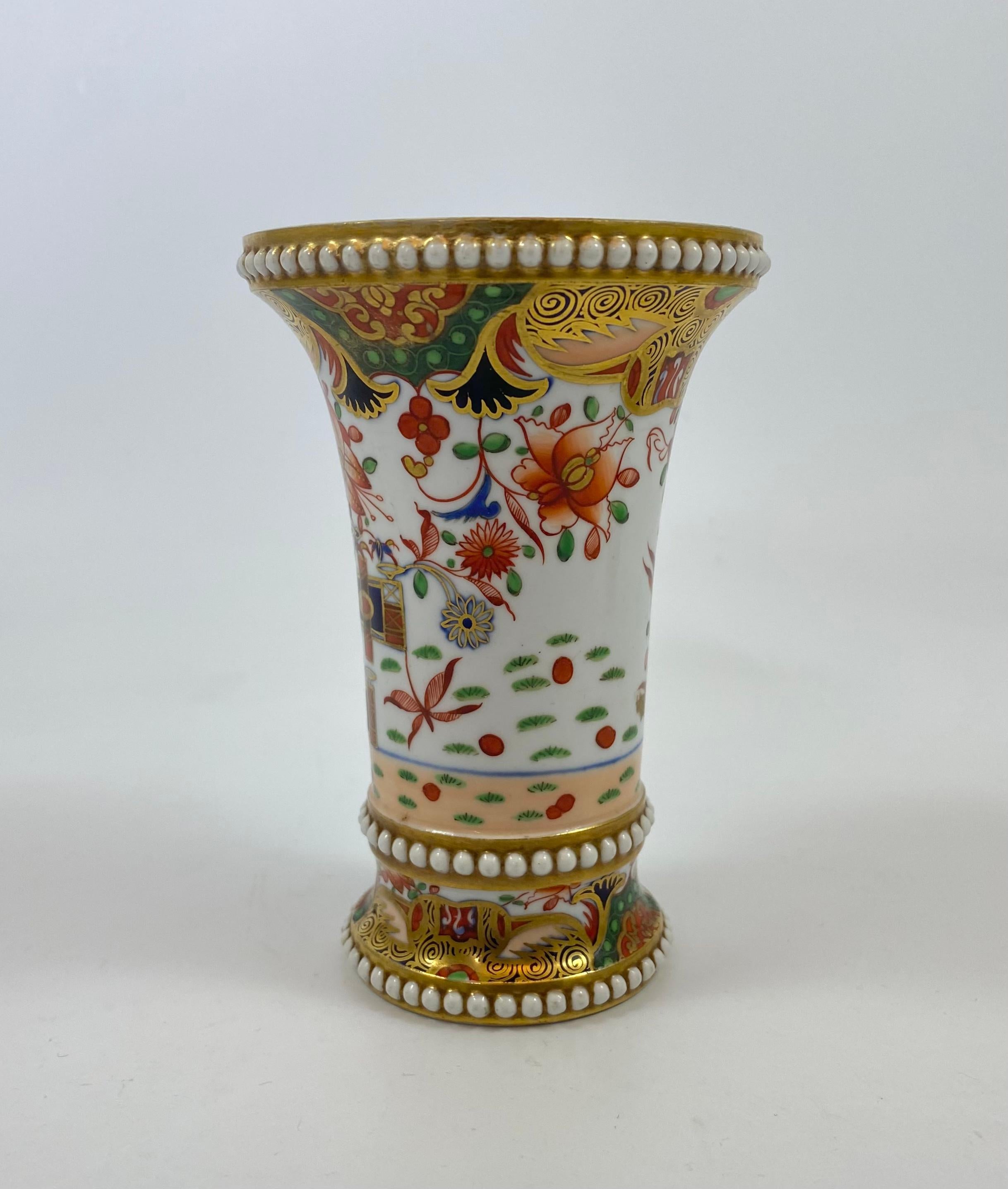 Spode Porcelain Spill Vase Garniture. Imari Pattern, c. 1810 2