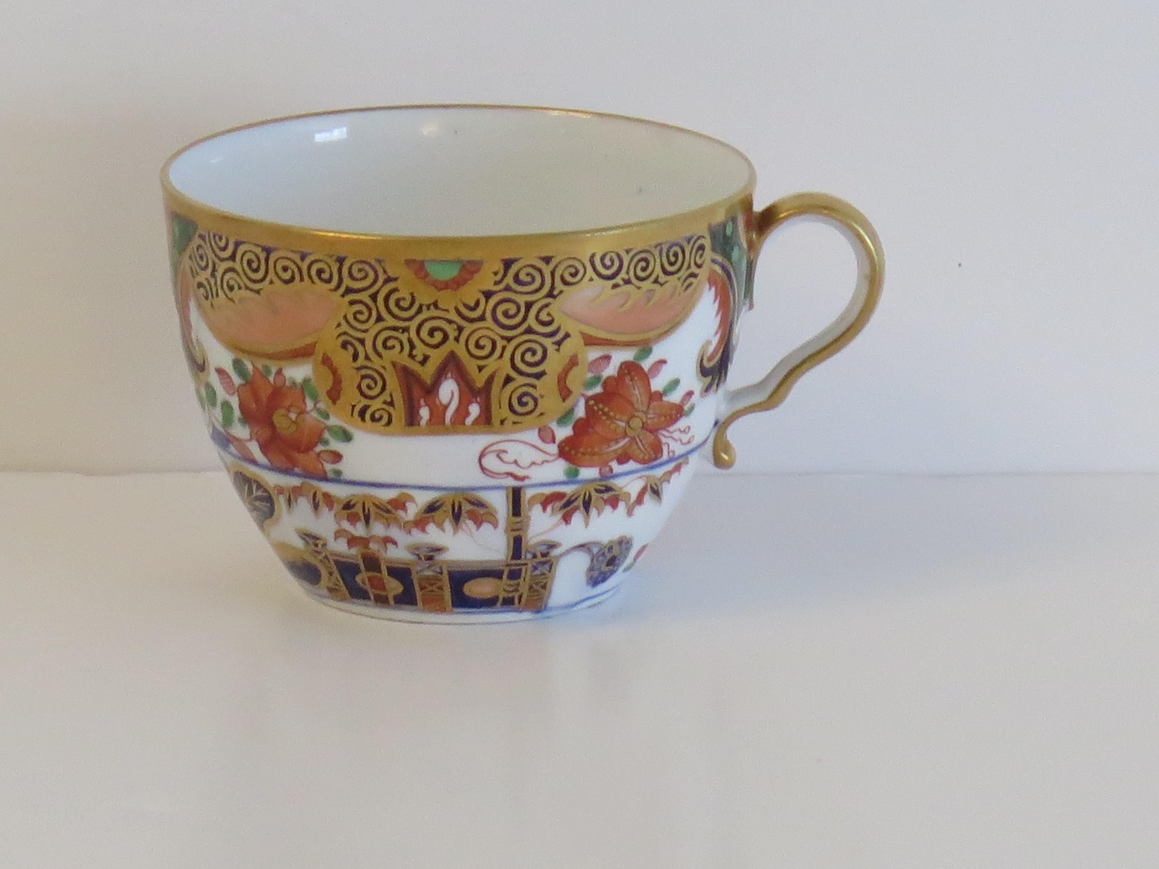 Spode Porcelain Tea Cup in Hand Painted & Gilded Pattern 967, circa 1810 For Sale 4