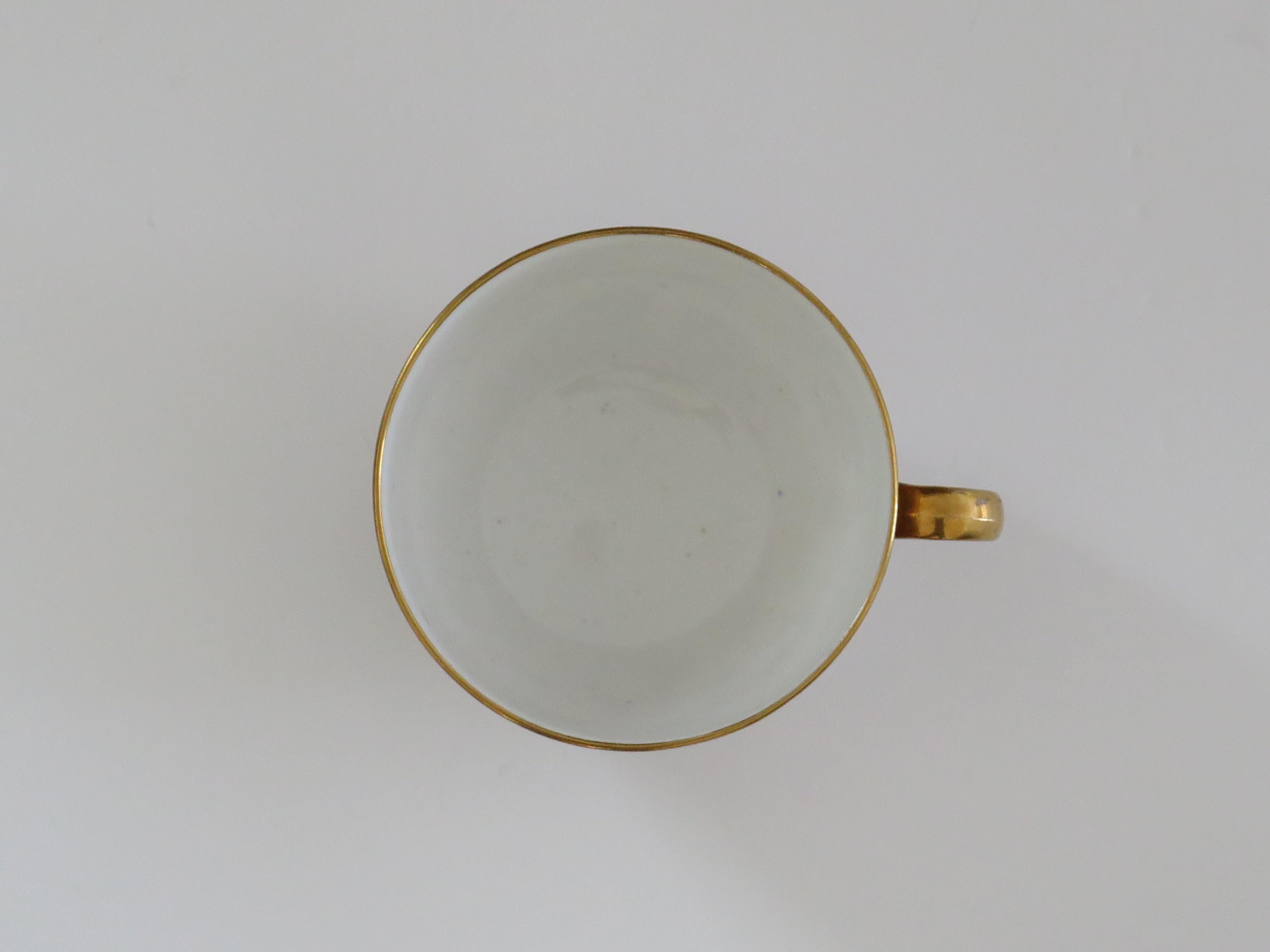 Tasse à thé Spode en porcelaine peinte à la main et à motif doré 967, vers 1810 en vente 5