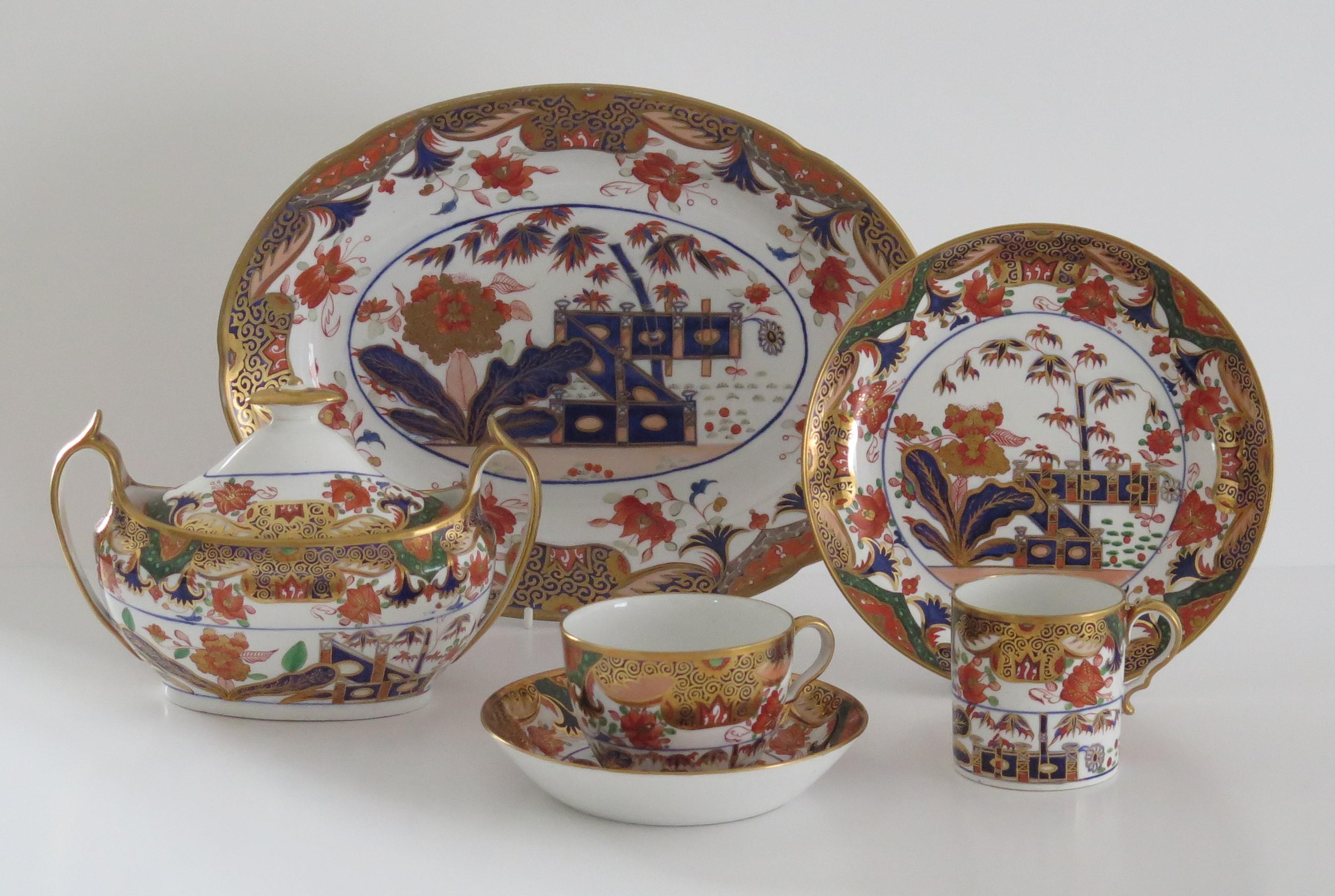 Spode-Teekanne aus Porzellan mit handbemalter und vergoldetem Muster 967, um 1810 im Angebot 12