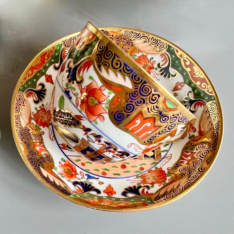 Service à thé Spode, motif feuille de tabac Imari 967, géorgien vers 1810 en vente 3