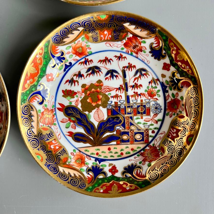 Spode Porcelain Tea Service, Imari Tobacco Leaf Pattern 967, Georgian ca 1810 For Sale 5