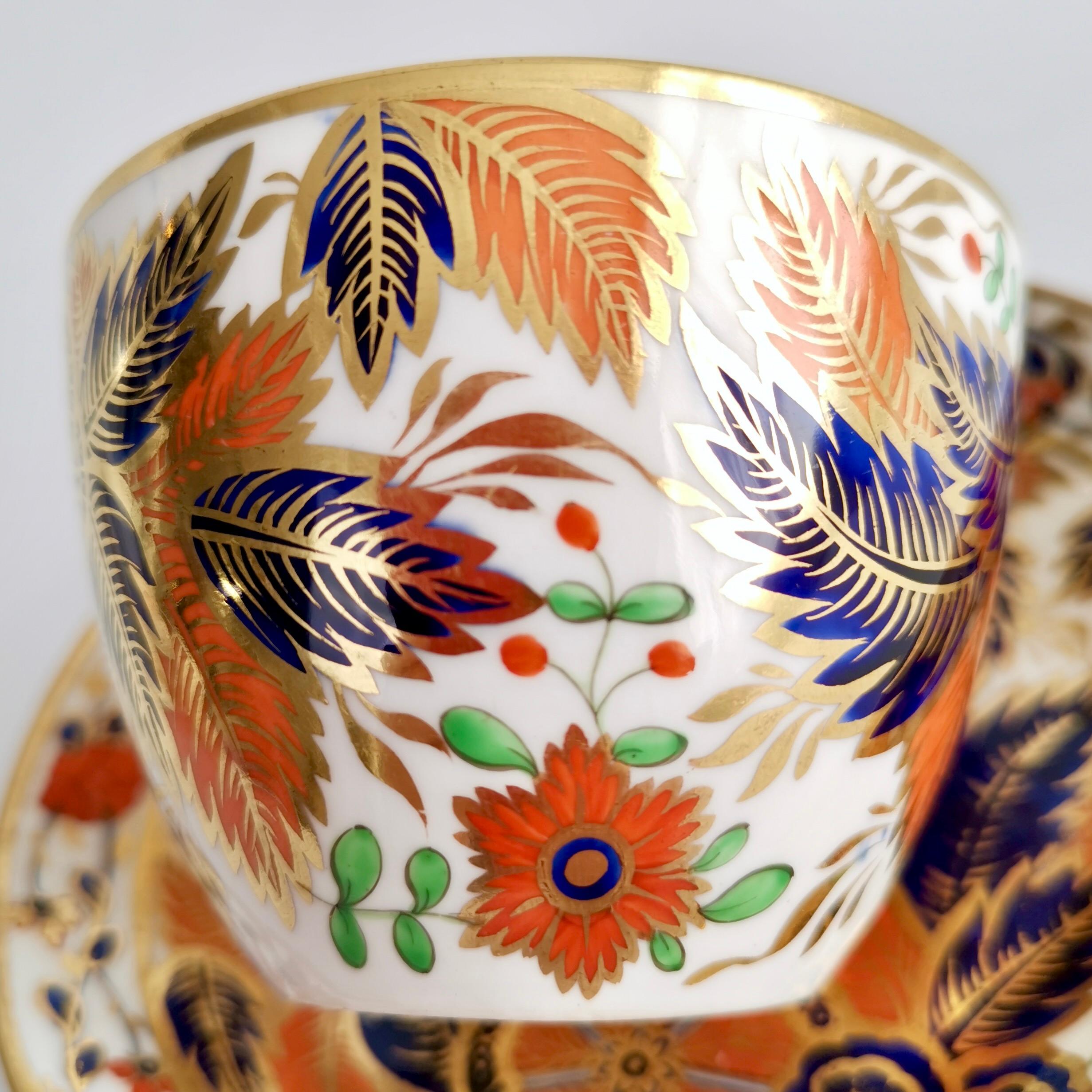 Early 19th Century Spode Porcelain Teacup, Imari Pattern Originally New Hall, Regency, ca 1810