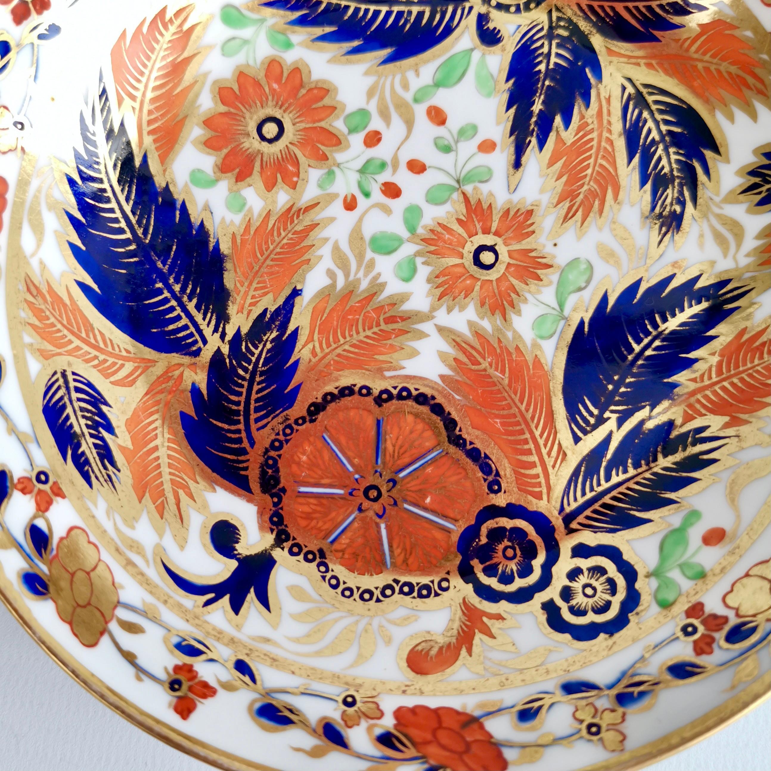 Spode Porcelain Teacup, Imari Pattern Originally New Hall, Regency, ca 1810 2