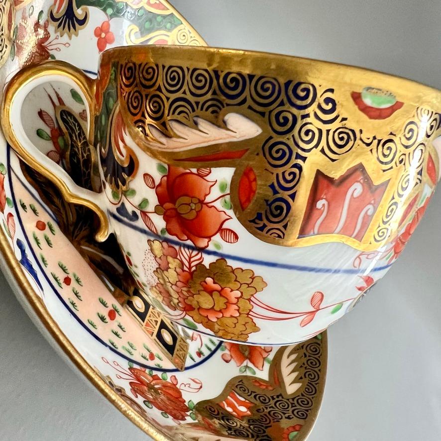Spode Porcelain Teacup, Imari Tobacco Leaf Pattern 967, Regency ca 1810 For Sale 6