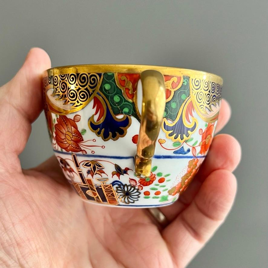 Spode Porcelain Teacup, Imari Tobacco Leaf Pattern 967, Regency ca 1810 For Sale 8