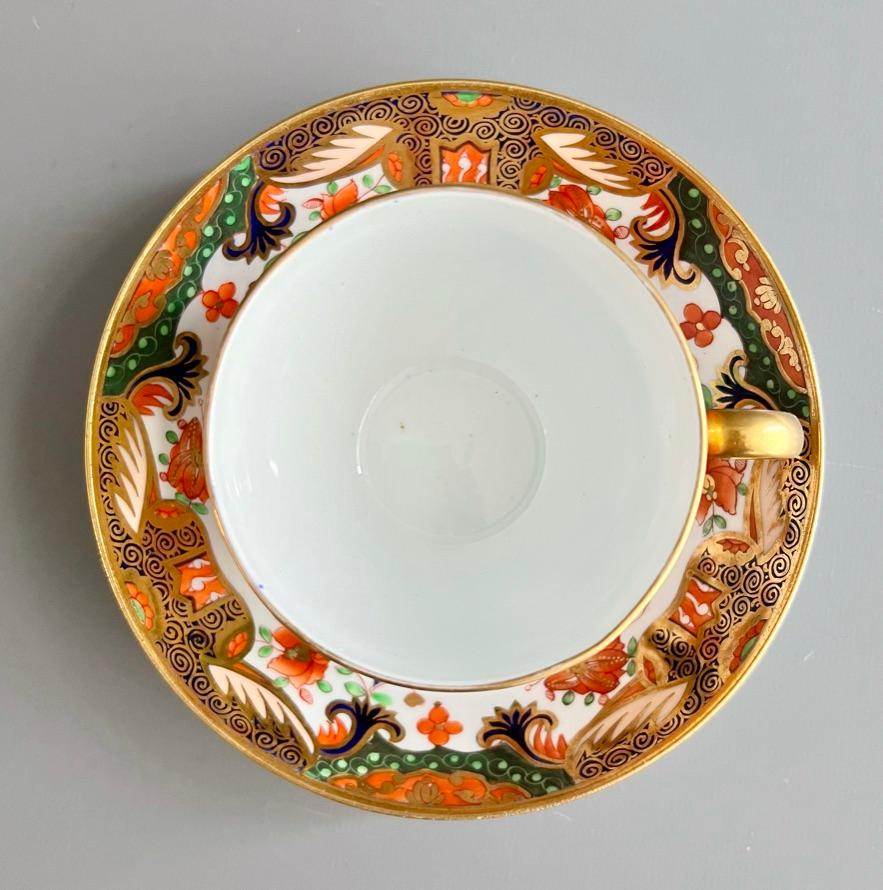 Spode Porcelain Teacup, Imari Tobacco Leaf Pattern 967, Regency ca 1810 In Good Condition For Sale In London, GB