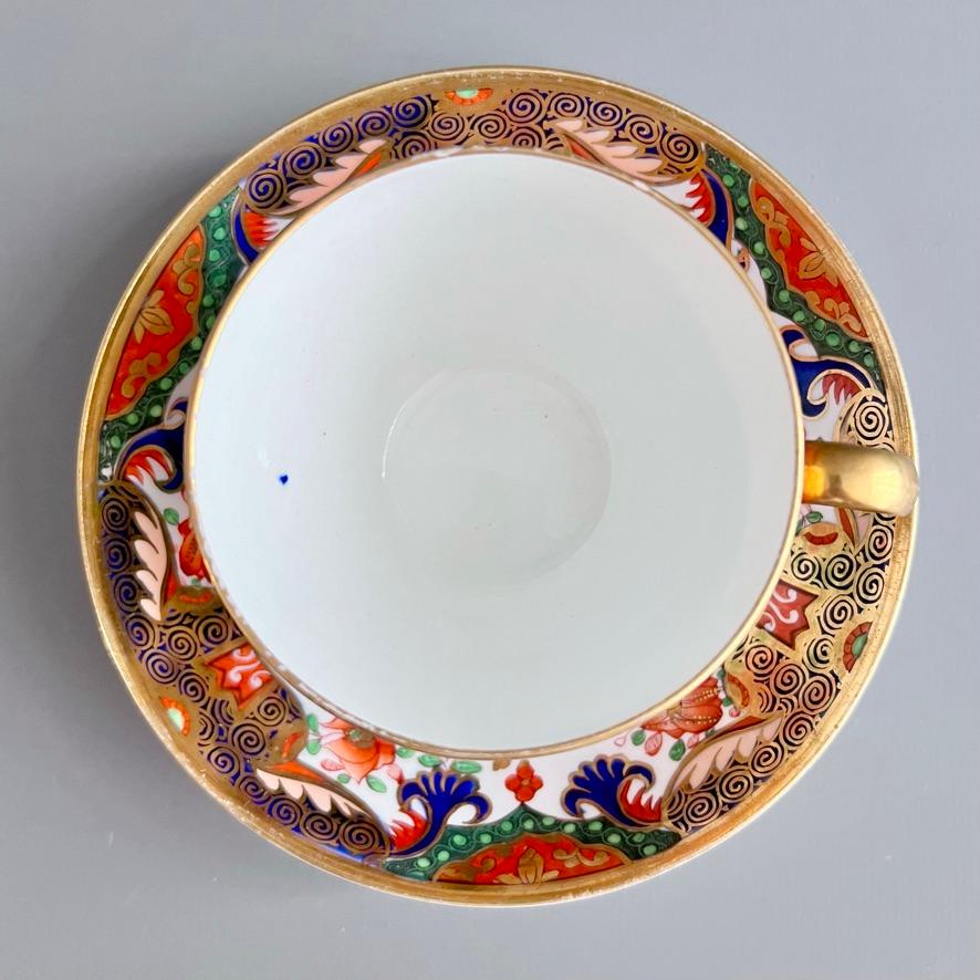 Spode Porcelain Teacup, Imari Tobacco Leaf Pattern 967, Regency ca 1810 In Good Condition For Sale In London, GB