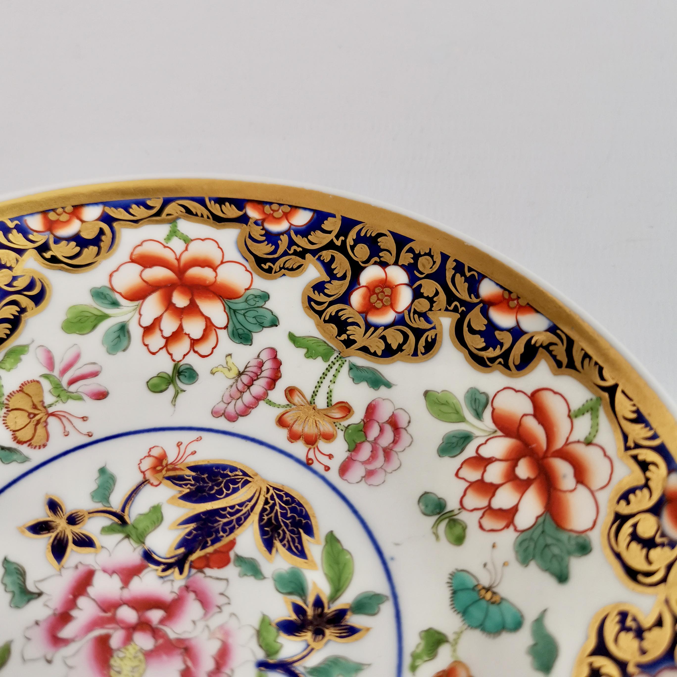 Spode Porcelain Teacup Trio, Imari Pattern, London Shape, Regency ca 1817 7