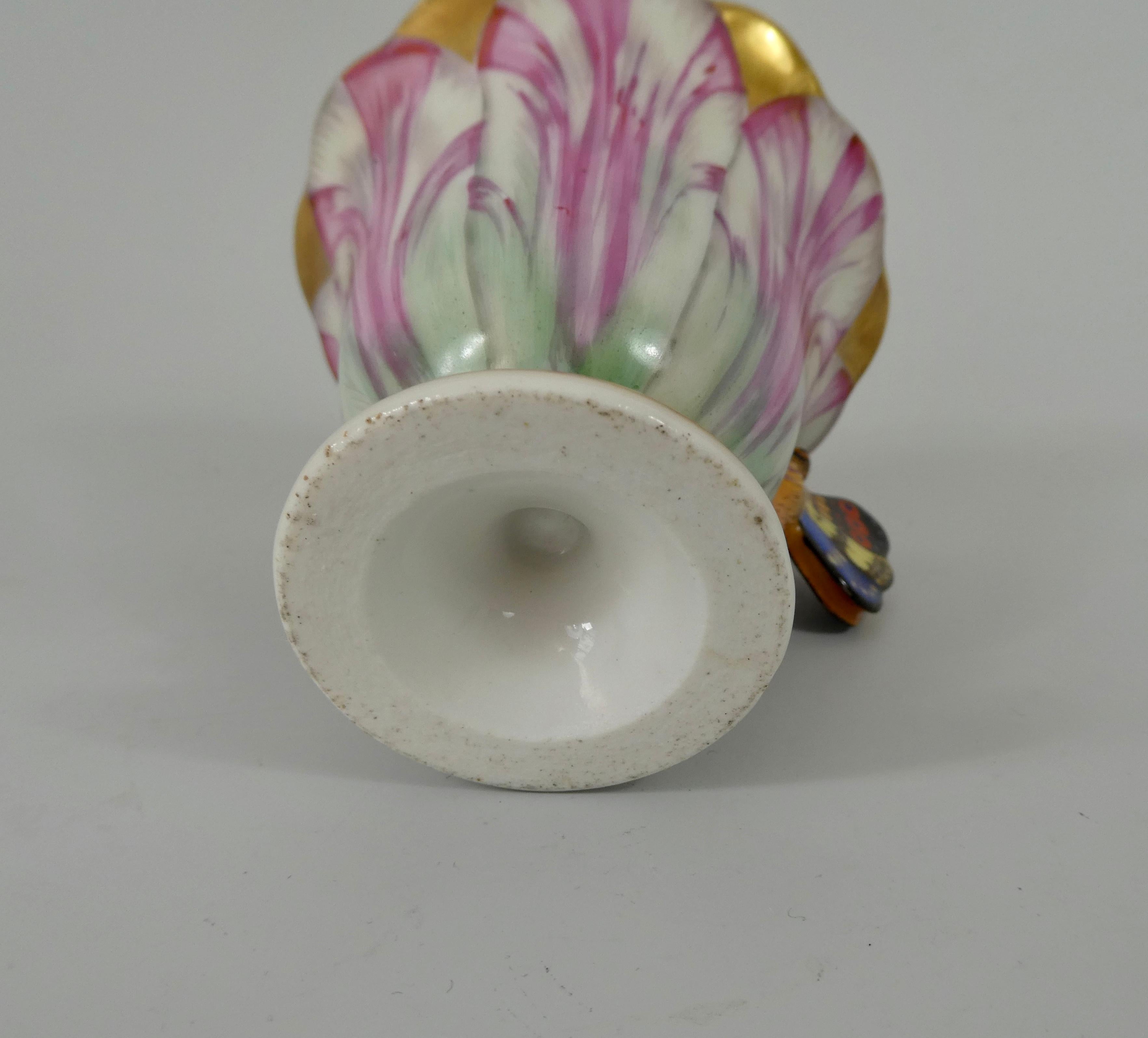 Spode Porcelain Tulip Cup and Saucer, circa 1820 4