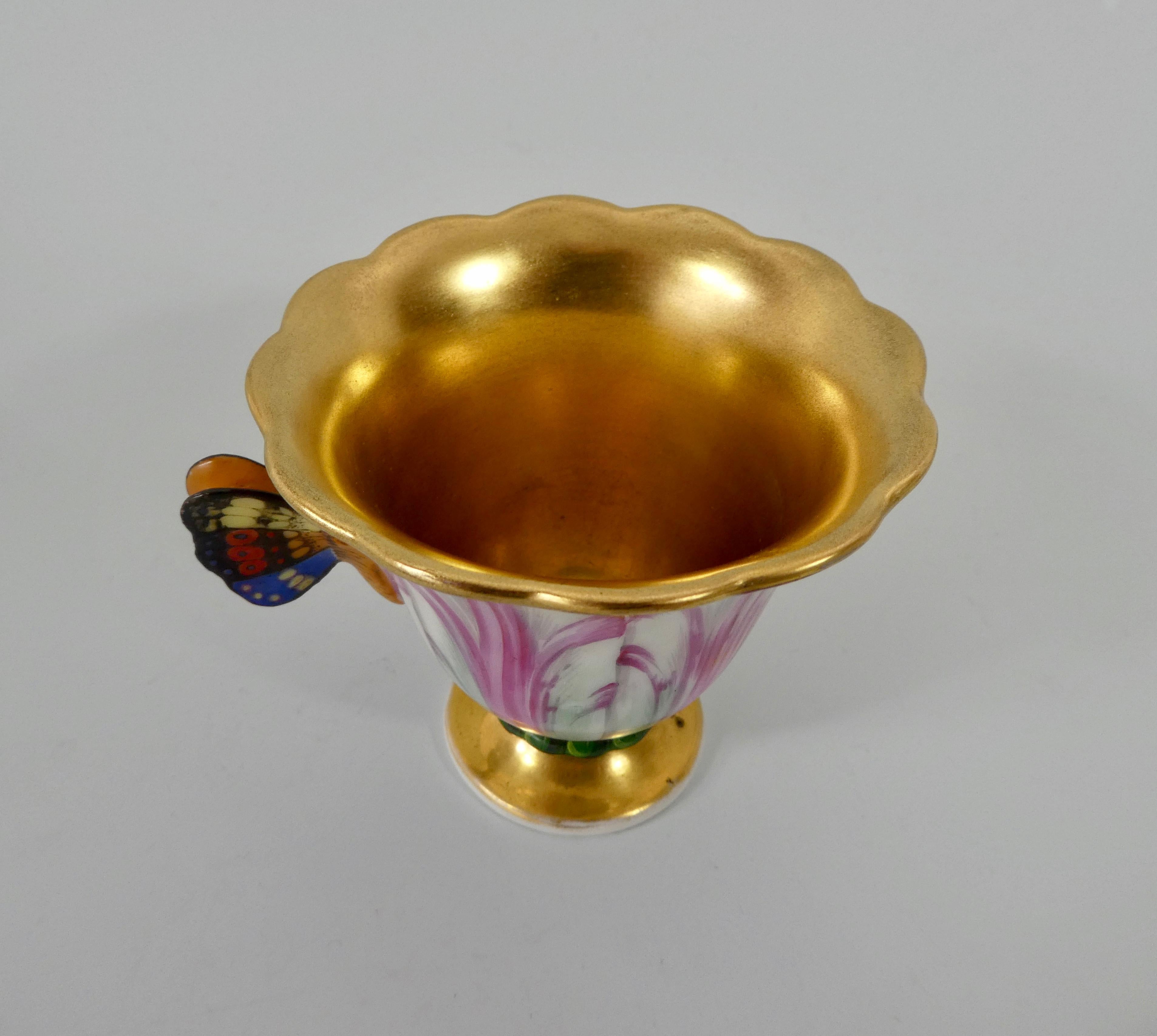 Early 19th Century Spode Porcelain Tulip Cup and Saucer, circa 1820