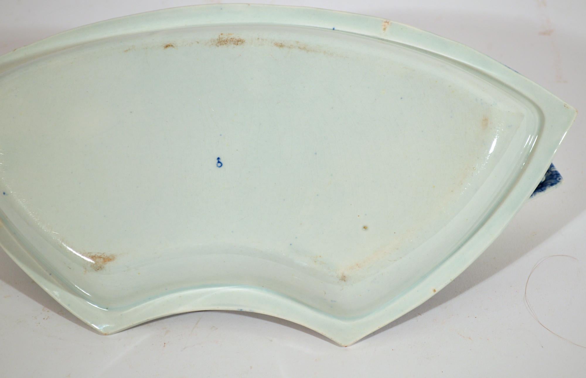 Spode Pottery Neoklassizistisches Supper-Set mit griechischem Muster und blauem Druck  im Angebot 5