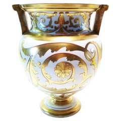 Spode, rare pot à parfum bas en porcelaine dorée d'antiquités, motif n° 671, vers 1805