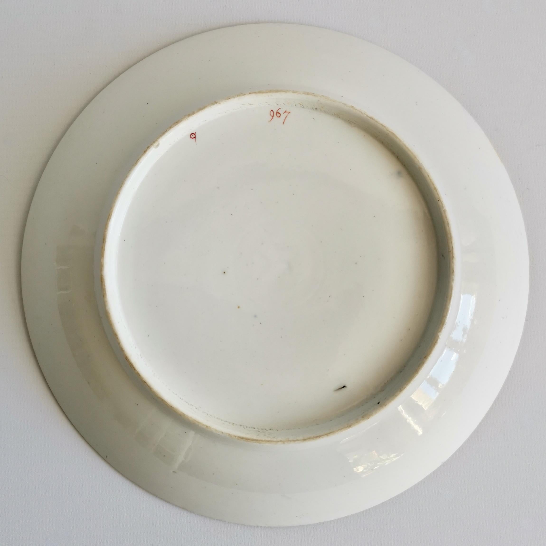 Spode Saucer Dish Plate, Imari Tobacco Leaf Patt. 967, ca 1815 5