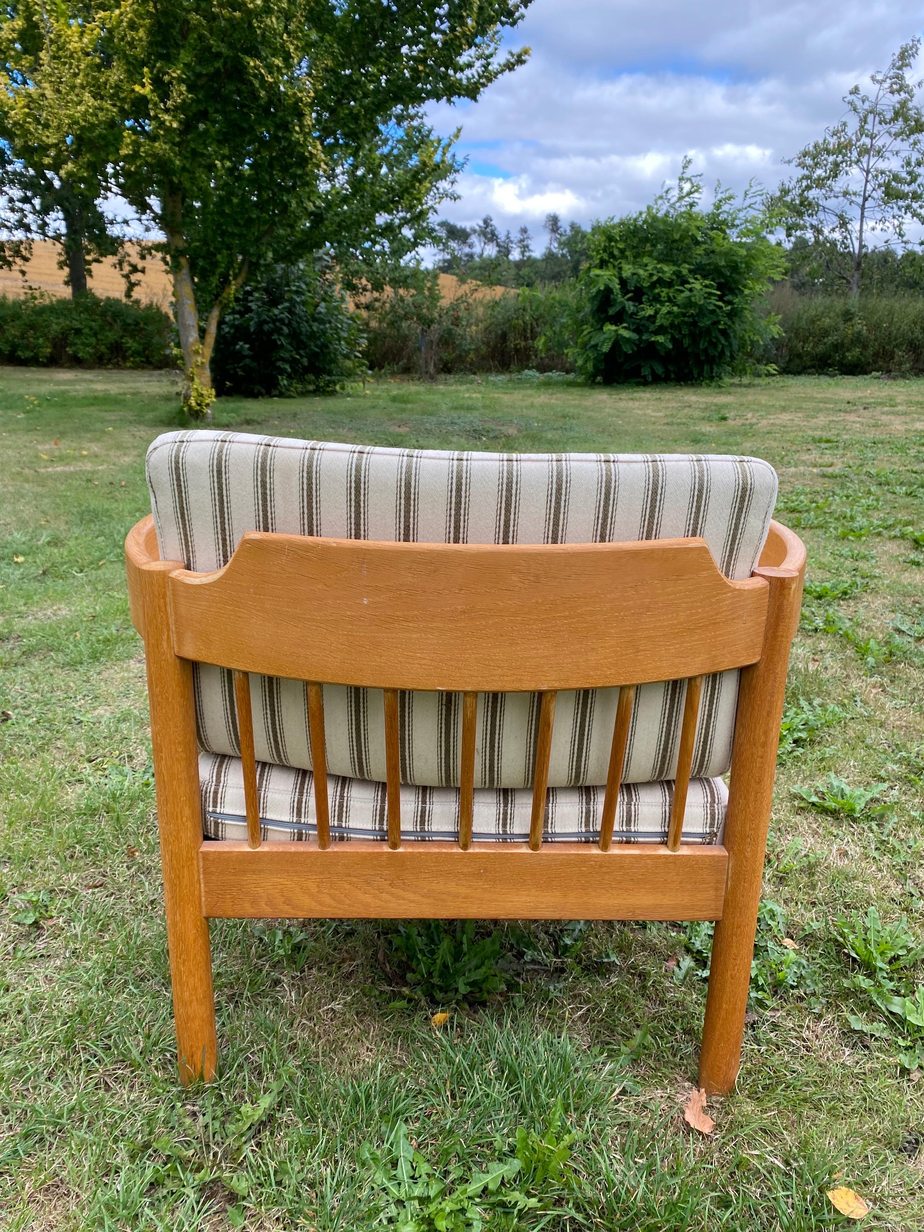 Late 20th Century Danish spoke-Back Chair in Oak from the 1970s