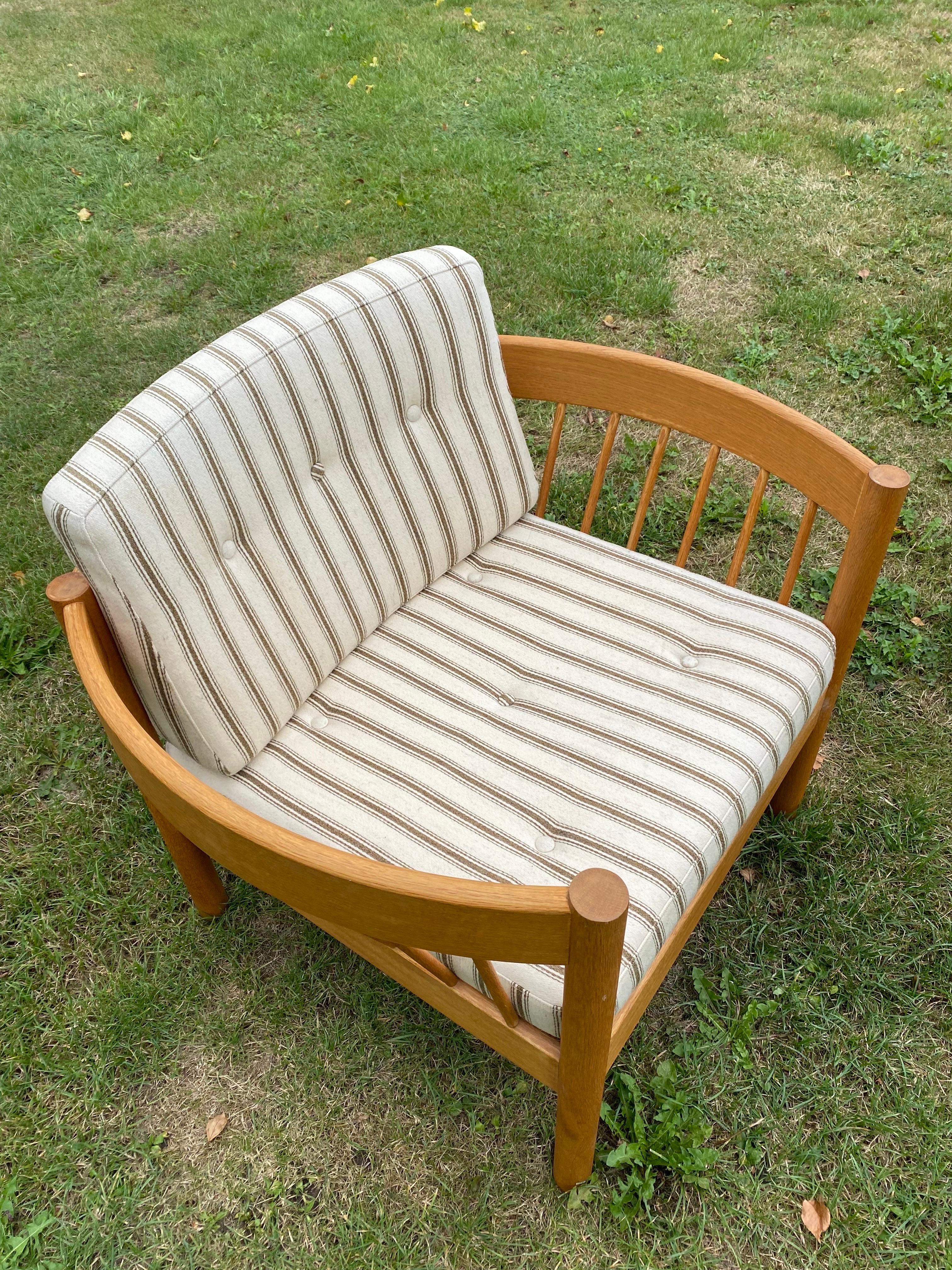 Danish spoke-Back Chair in Oak from the 1970s 1