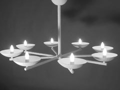 Speichen-Kronleuchter aus Gips