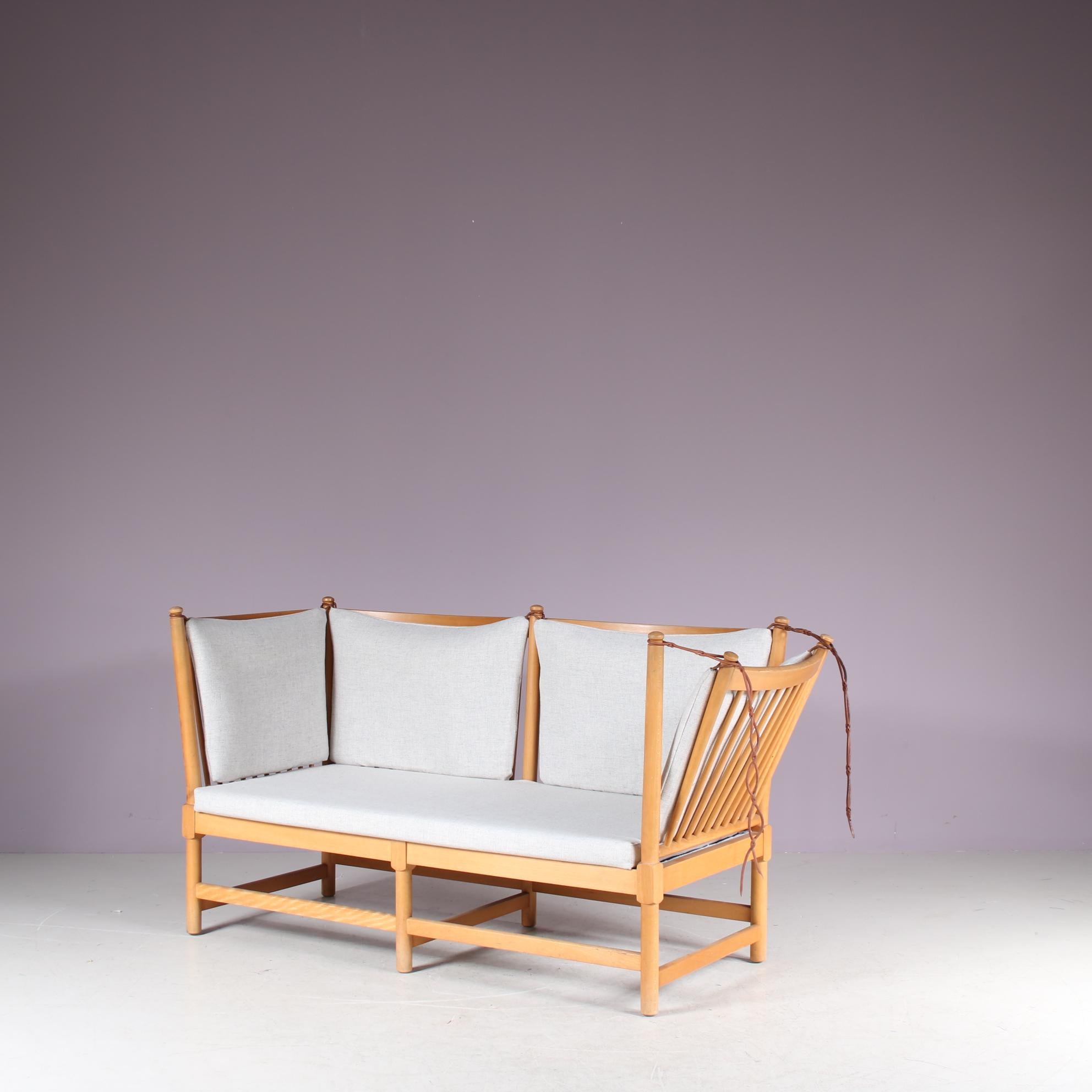 Canapé Spokeback par Børge Mogensen pour Fritz Hansen, Danemark, 1963 en vente 4