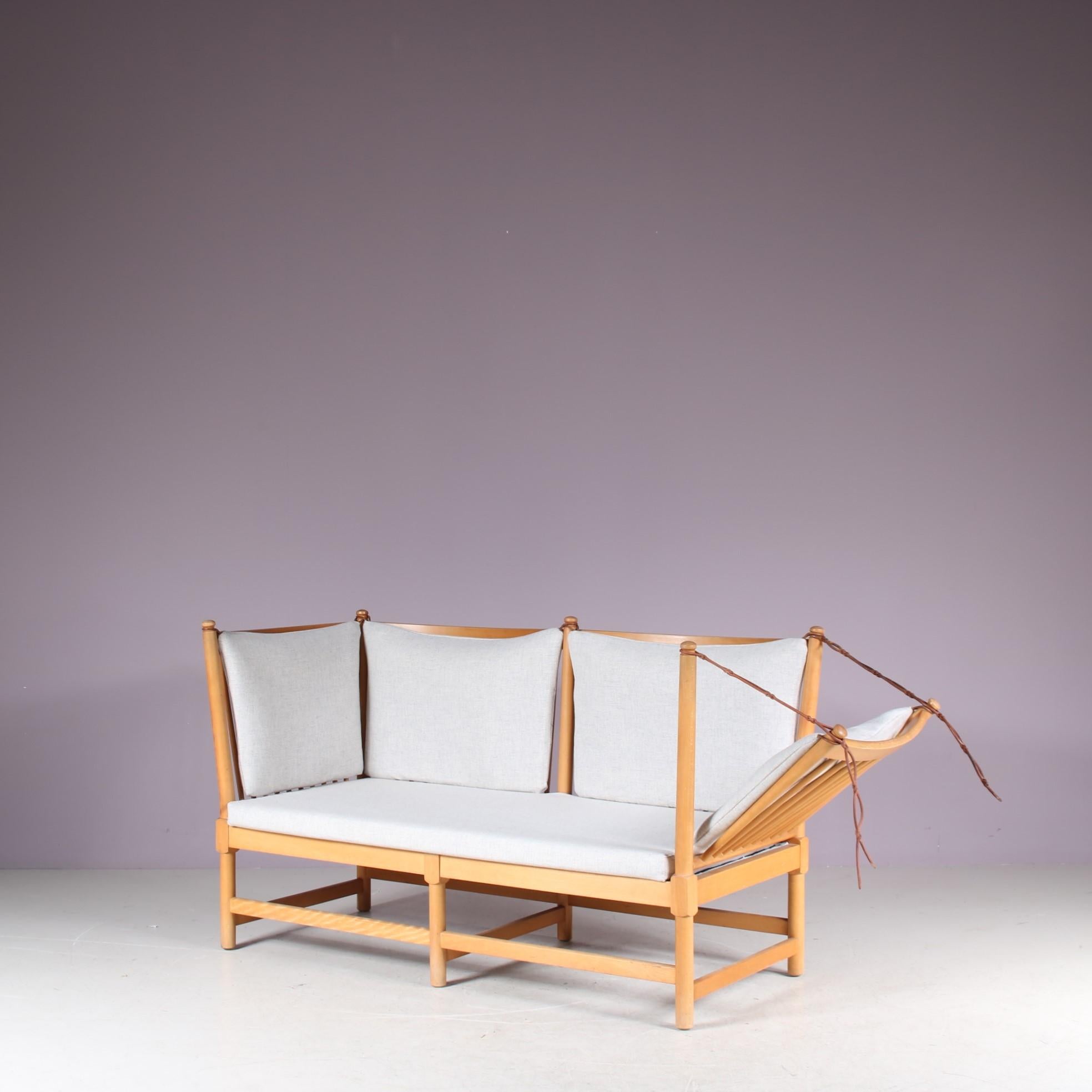 Canapé Spokeback par Børge Mogensen pour Fritz Hansen, Danemark, 1963 en vente 5