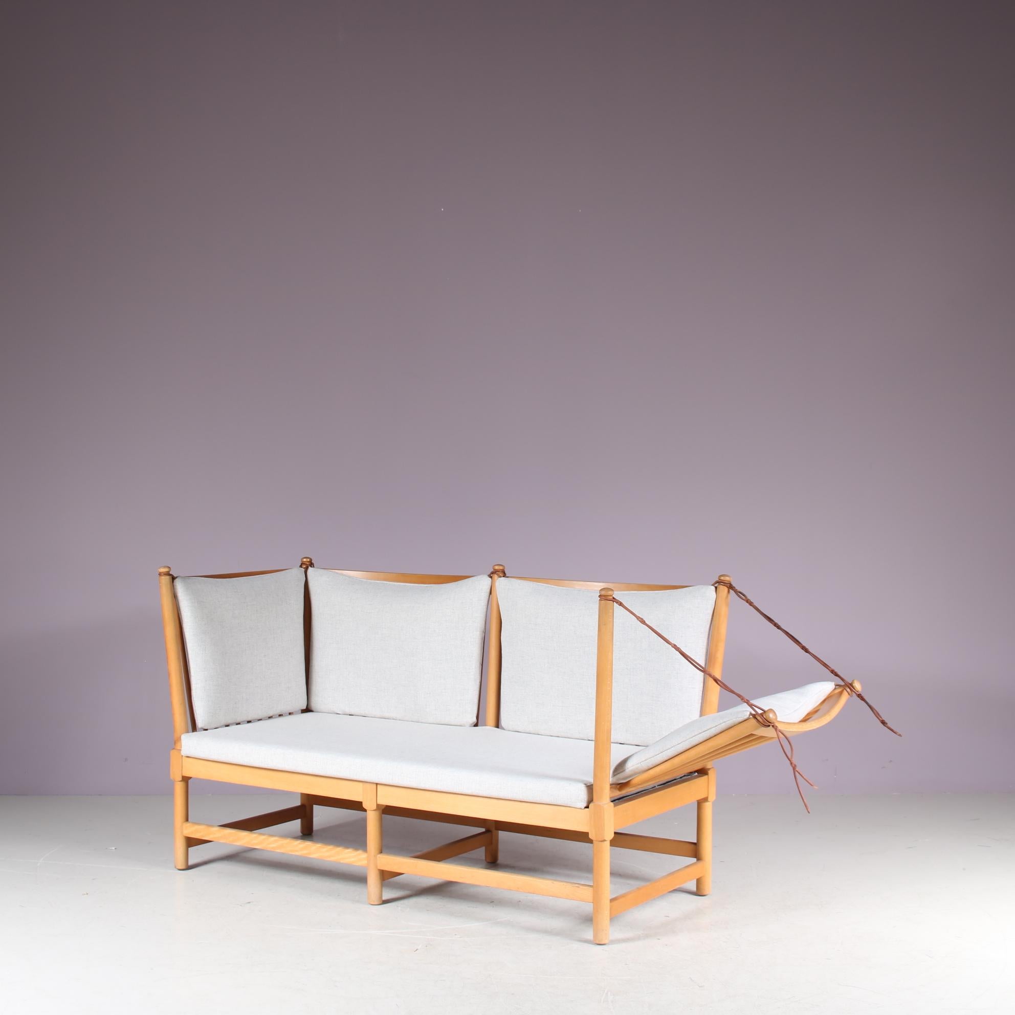 Canapé Spokeback par Børge Mogensen pour Fritz Hansen, Danemark, 1963 en vente 6