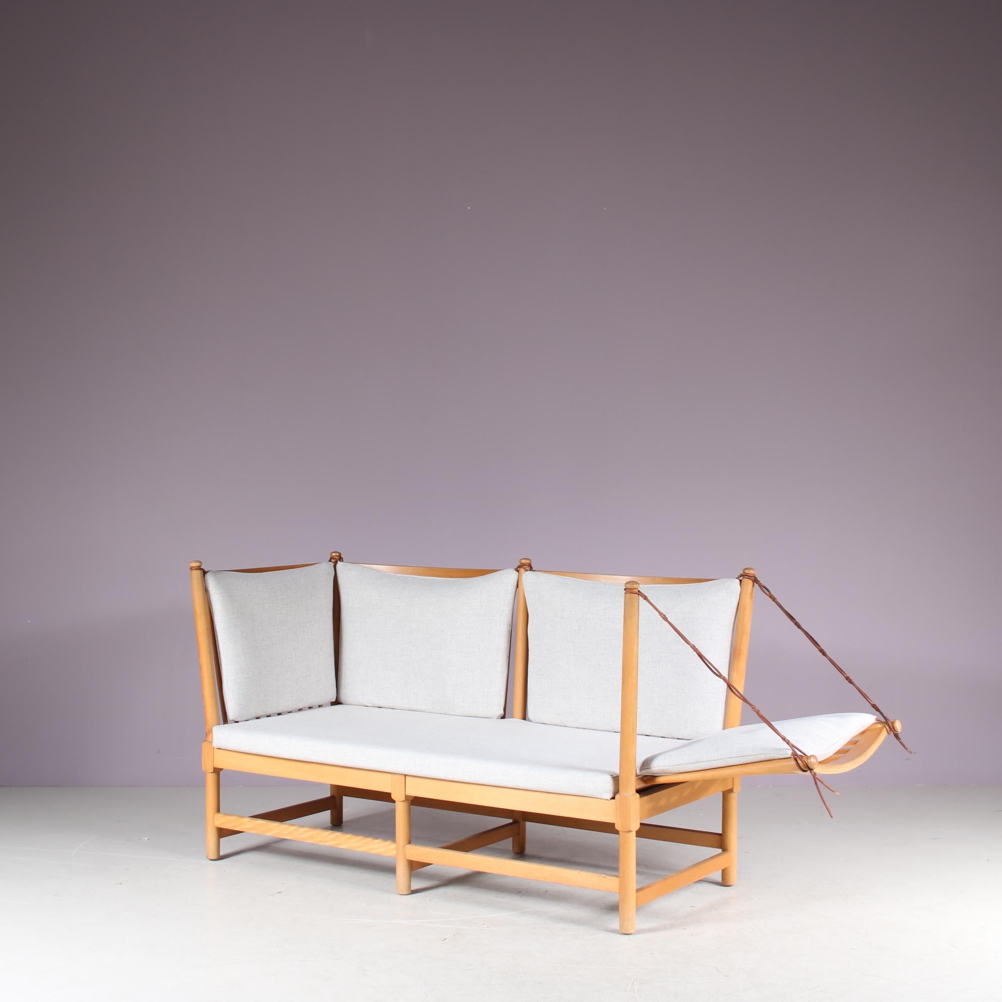 Canapé Spokeback par Børge Mogensen pour Fritz Hansen, Danemark, 1963 en vente 7