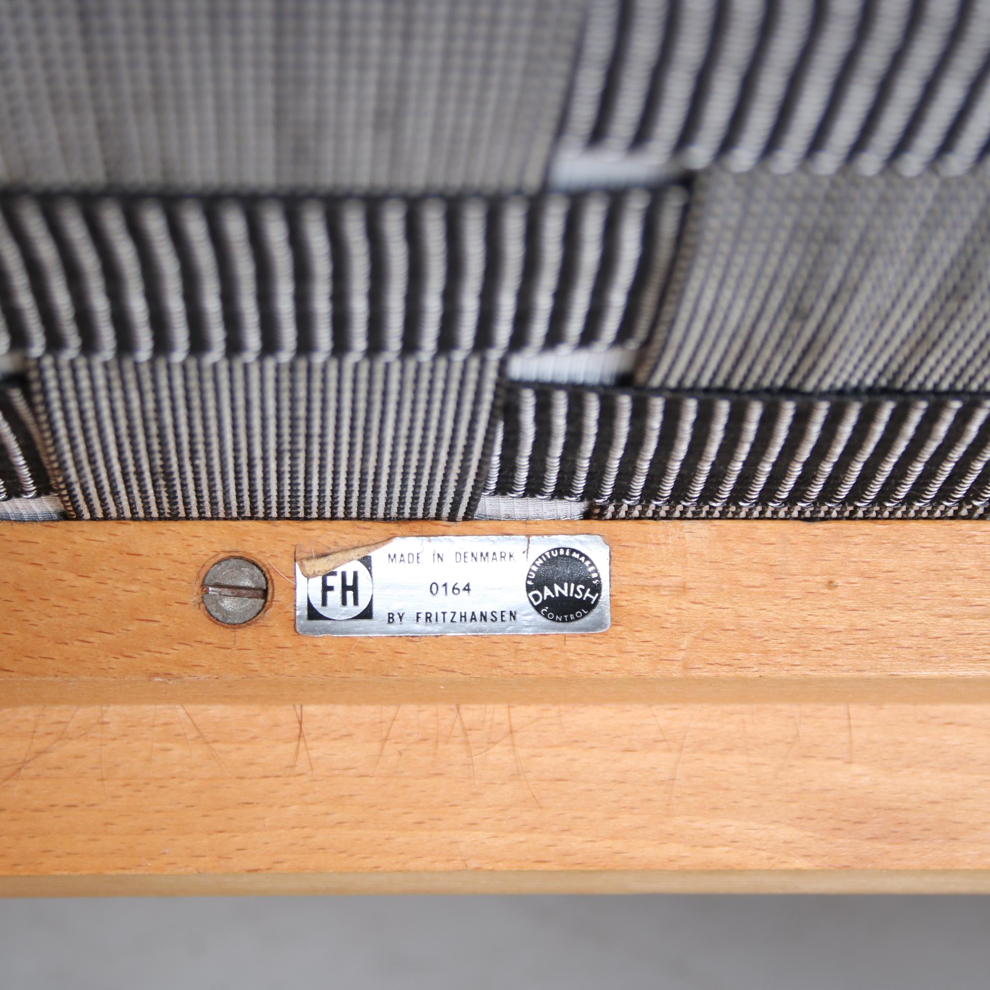 Canapé Spokeback par Børge Mogensen pour Fritz Hansen, Danemark, 1963 en vente 10