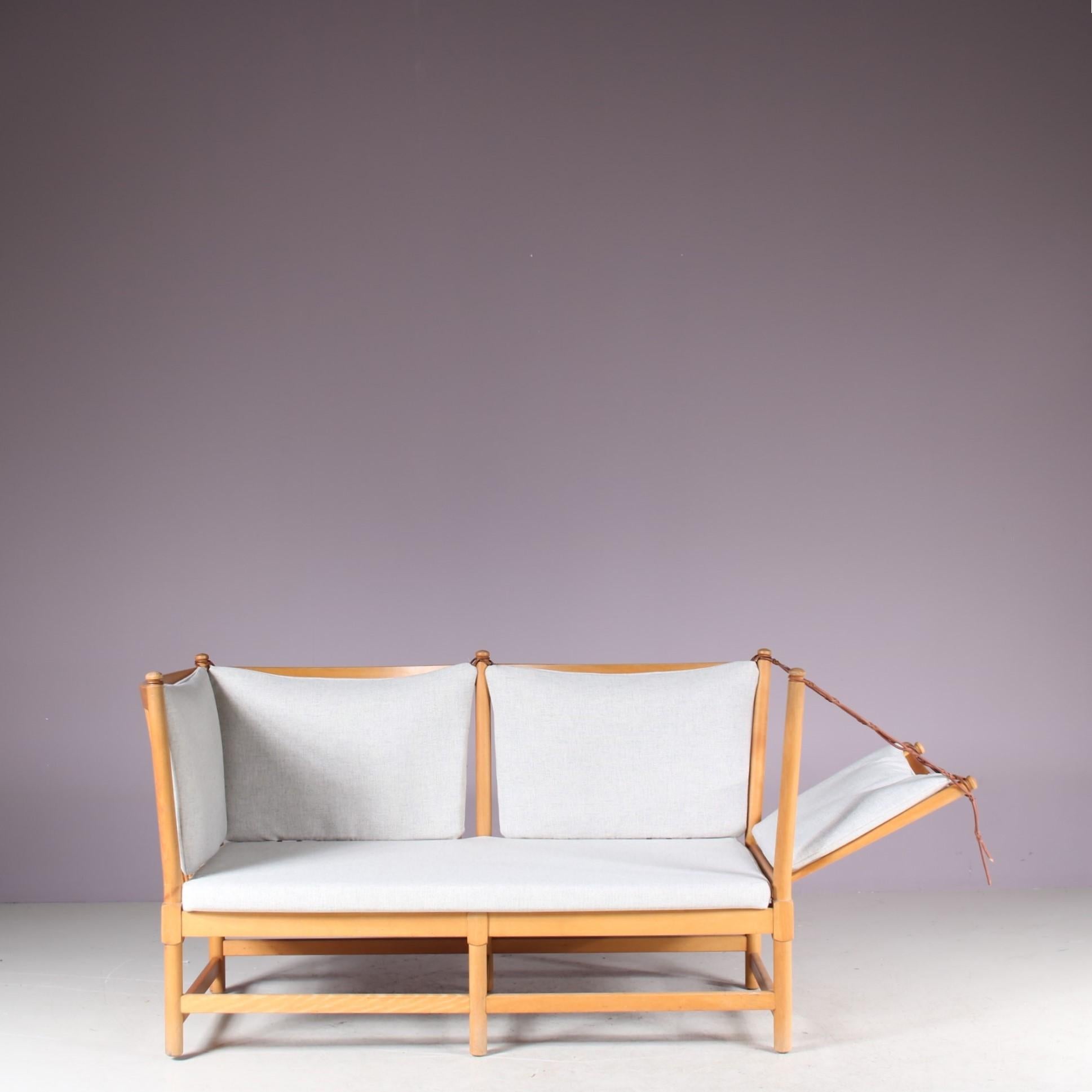 Danois Canapé Spokeback par Børge Mogensen pour Fritz Hansen, Danemark, 1963 en vente